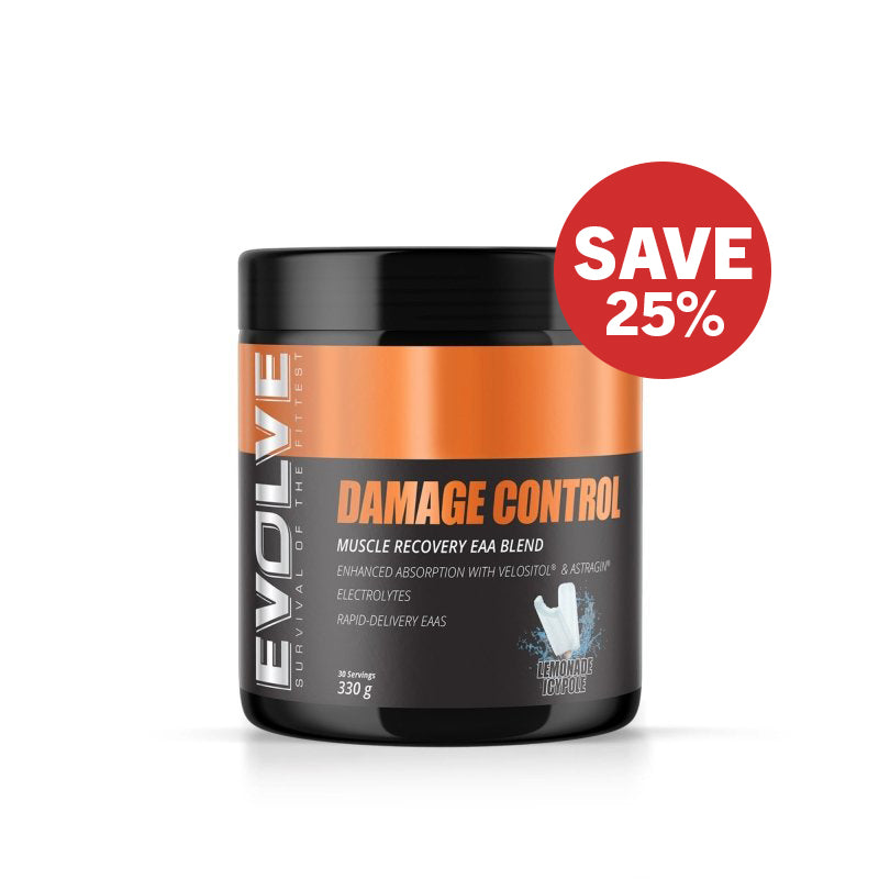 SAVE 25% Evolve Damage Control + Electrolytes
