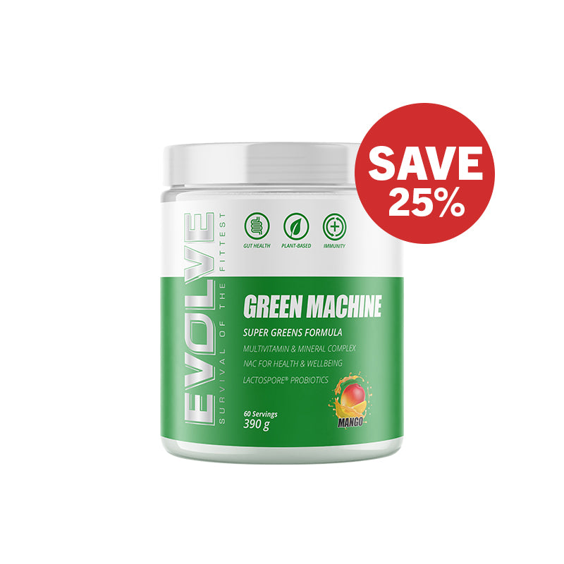 SAVE 25% Evolve Green Machine Super Greens Formula
