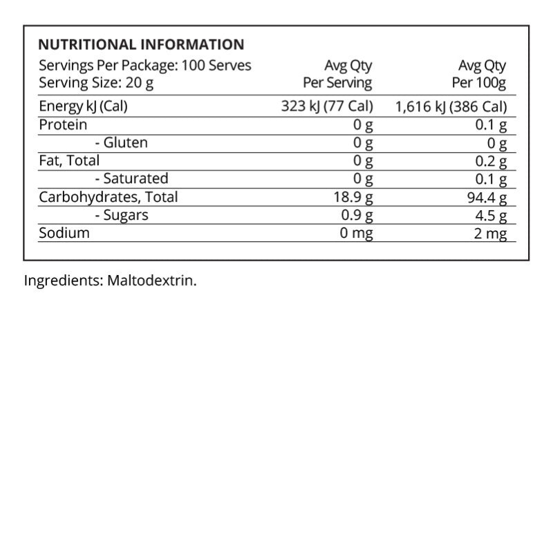 Evolve Incredible Carbs NIP