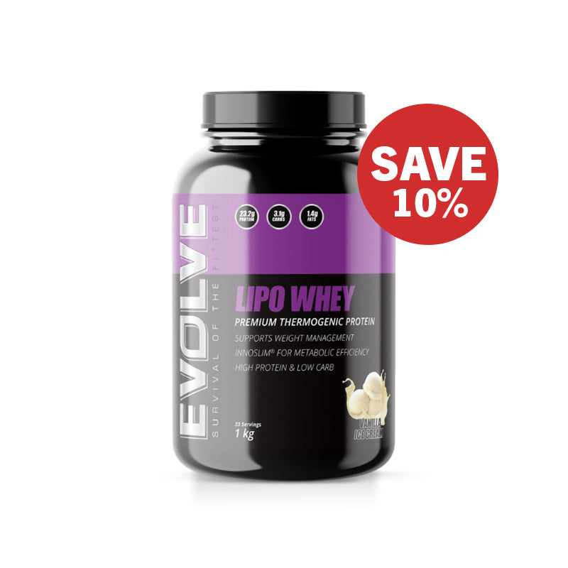 SAVE 10% Evolve Lipo Whey